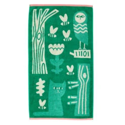 Donna Wilson Birds And Bees Bath Towel Set -Donna Wilson Store Bird Bee Bath Towel 1