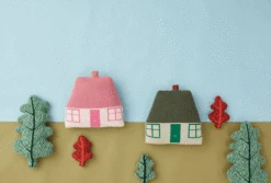 Donna Wilson Cottage Shaped Cushion - Green 7 Donna Wilson Cottage Shaped Cushion - Green -Donna Wilson Store COTTAGE CUSHION GREEN GIF