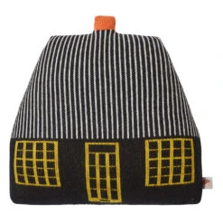 Donna Wilson Cottage Shaped Cushion - Black