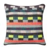 Donna Wilson Glitch Woven Square Cushion - Denim Blue