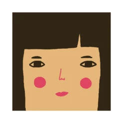 Donna Wilson Bespoke Grace Square Cushion -Donna Wilson Store GraceFairSkinBrownHairEyes