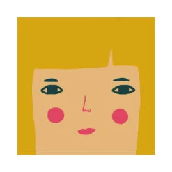 Donna Wilson Bespoke Grace Square Cushion -Donna Wilson Store GraceLightSkinBlondeHairBlueEyes