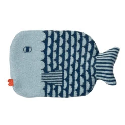 Donna Wilson Finn Hot Water Bottle - Blue