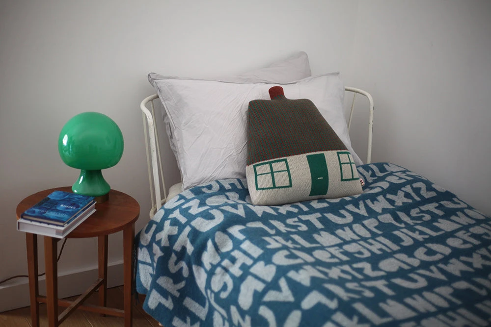 Donna Wilson Cottage Shaped Cushion - Green 2 Donna Wilson Cottage Shaped Cushion - Green - Image 2