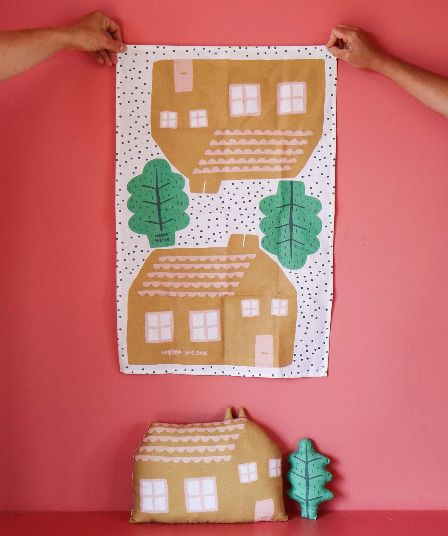 Donna Wilson Make Your Own House Tea Towel Craft Kit 2 Donna Wilson Make Your Own House Tea Towel Craft Kit - Image 2