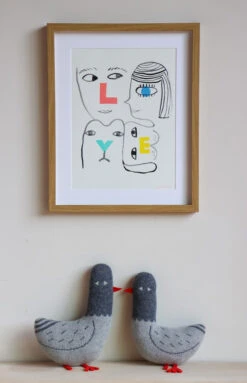 Donna Wilson Paddy Pigeon -Donna Wilson Store LovePrint PaddyPigeon LoRes SFW