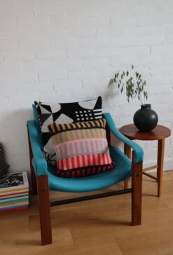 Donna Wilson Shiel Square Cushion - Red -Donna Wilson Store Monoglyph Shiel Cushions scaled 1