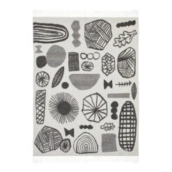 Donna Wilson Forager Throw - Black & White -Donna Wilson Store Throws Forager Throw Black Front Donna Wilson